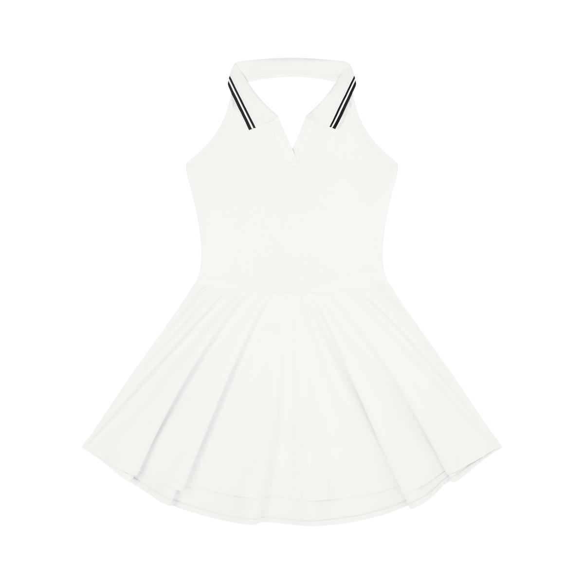 Collared Halter A-Line Tennis Dress