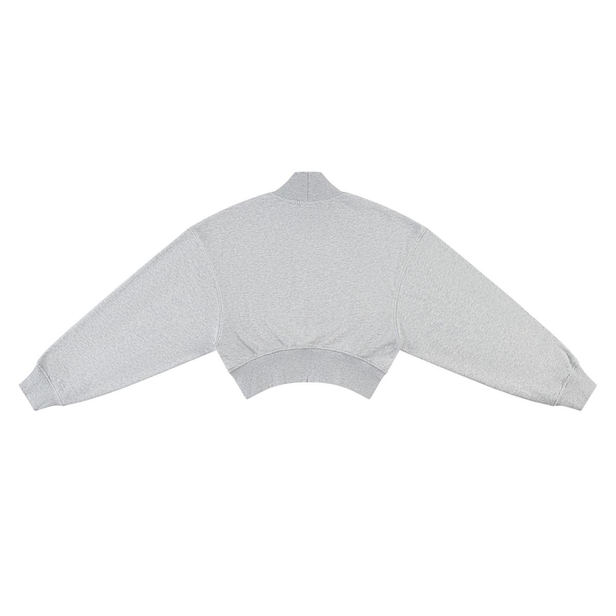 Crop Mock Neck Sweatshirt