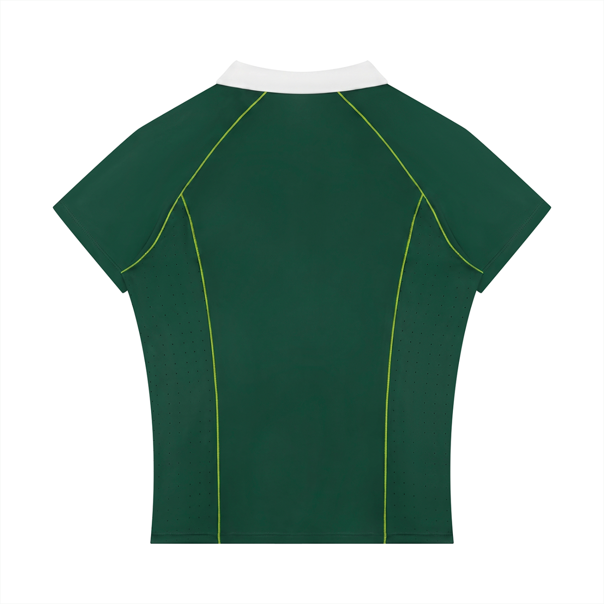 Polo ajusté à fermeture éclair quart-zip