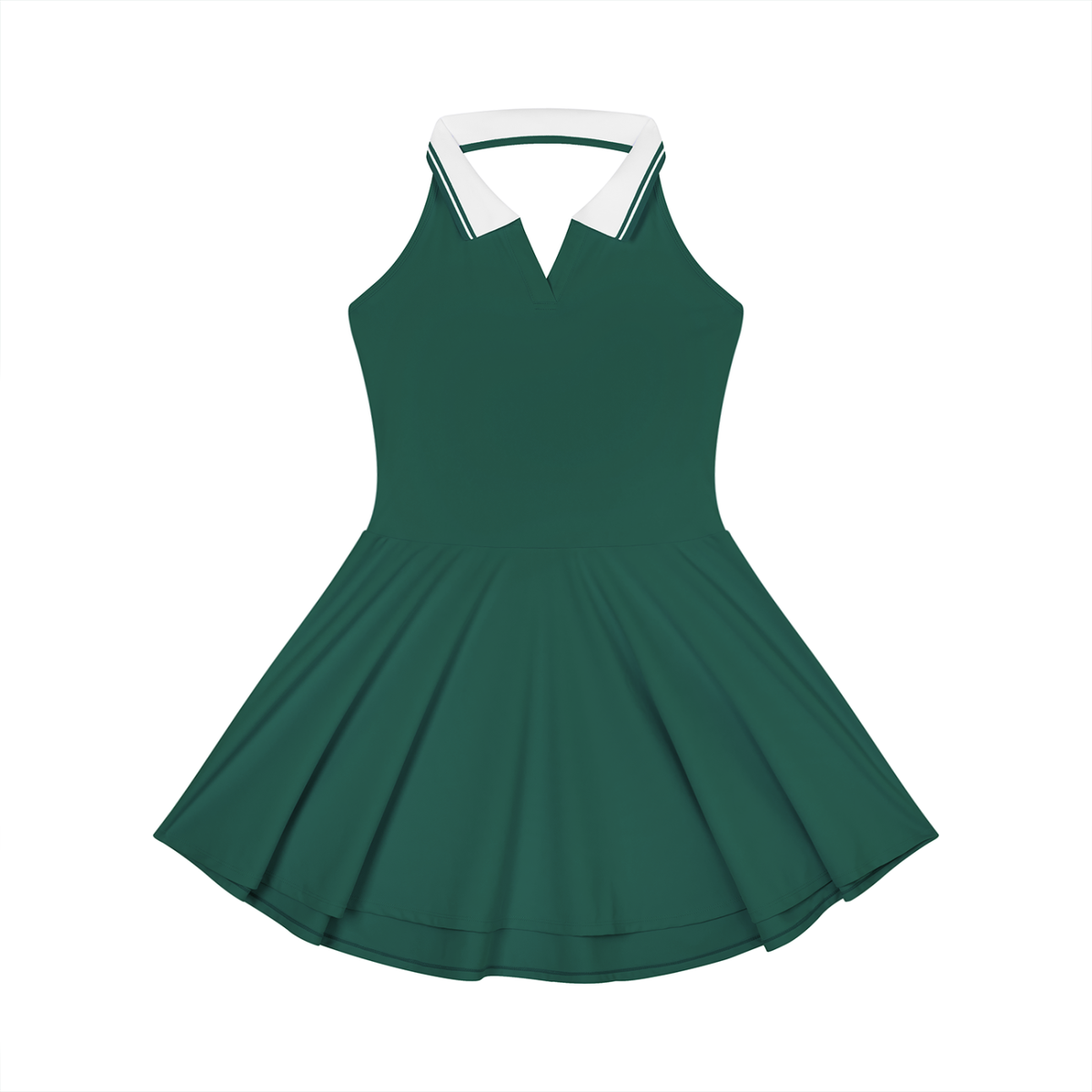 Collared Halter A-Line Tennis Dress