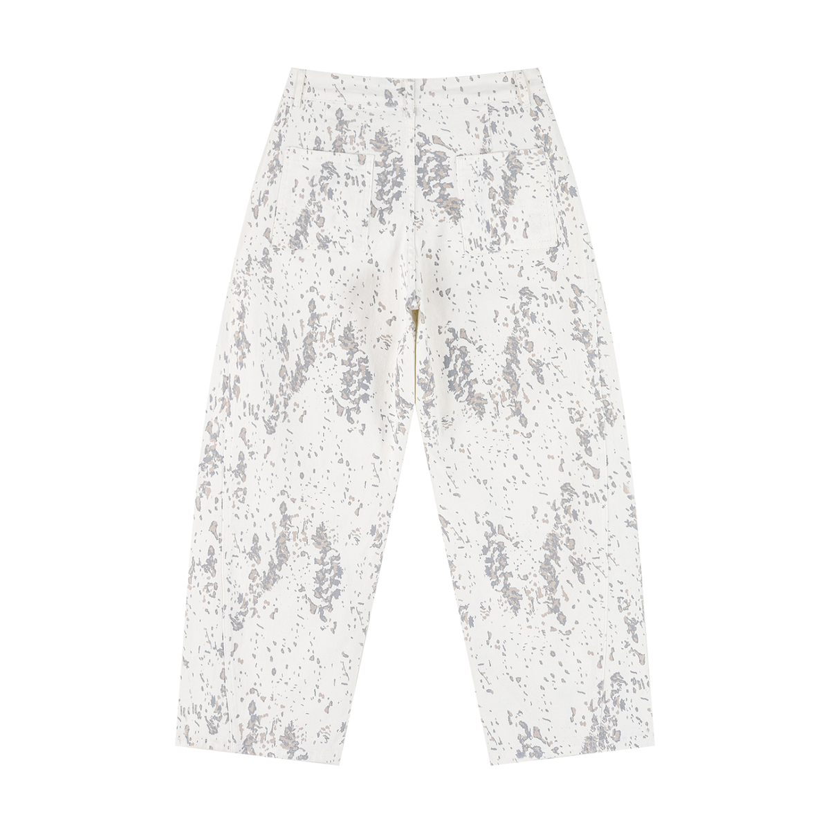 Splatter Barrel Leg Jeans