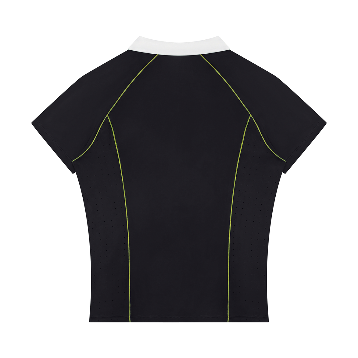 Polo ajusté à fermeture éclair quart-zip