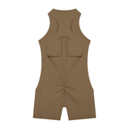 Quarter-Zip Yoga Romper