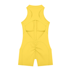 Quarter-Zip Yoga Romper