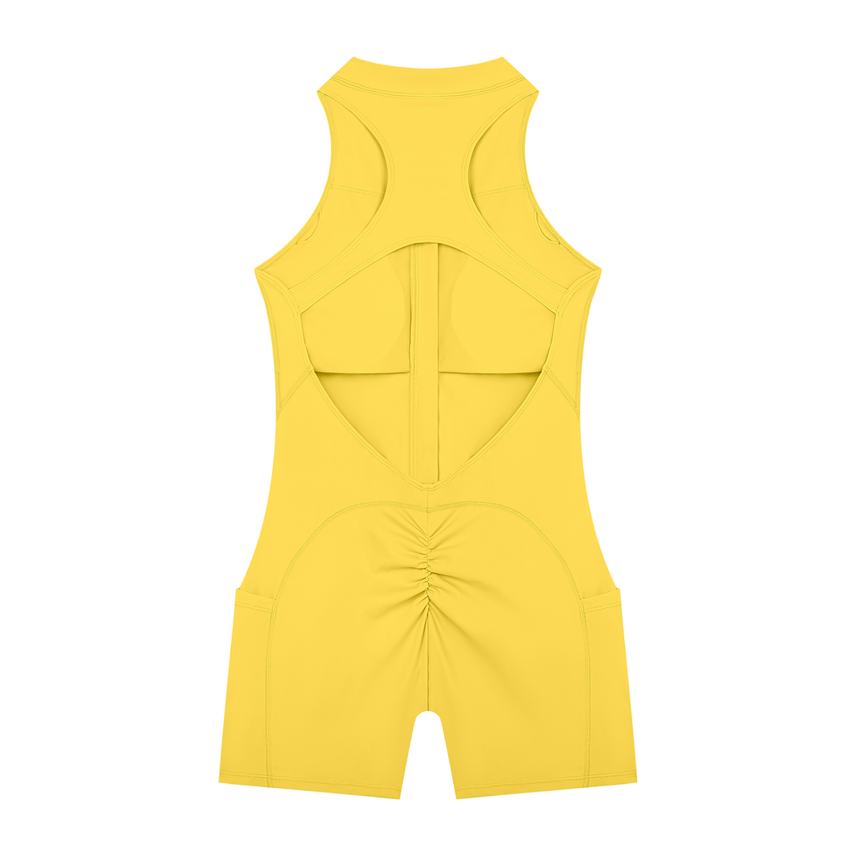 Quarter-Zip Yoga Romper