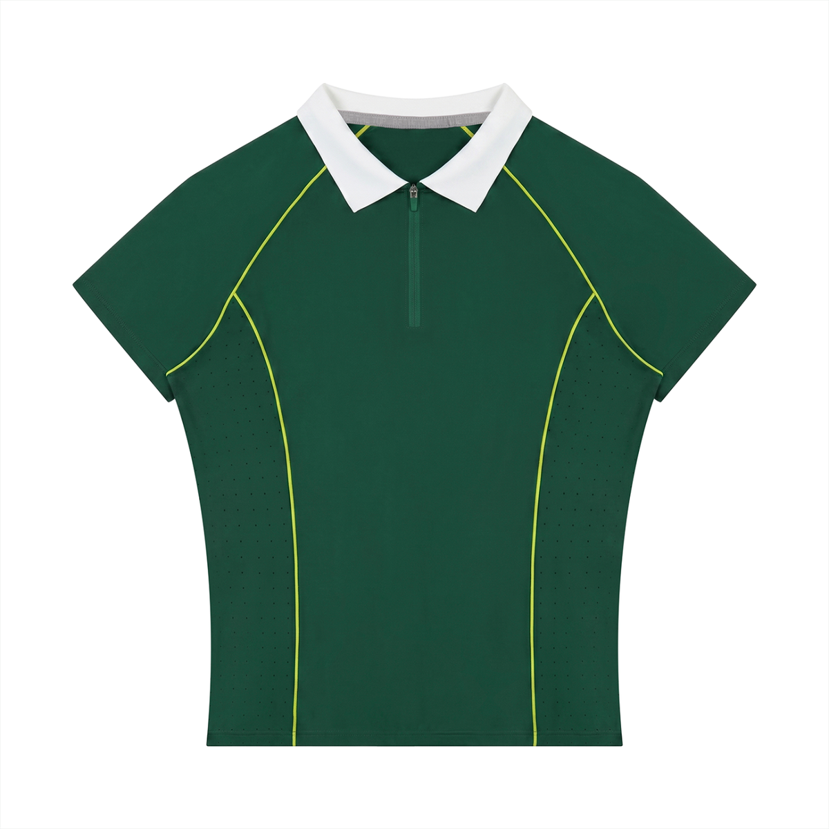 Slim Fit Quarter-Zip Polo Shirt