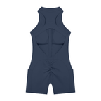 Quarter-Zip Yoga Romper