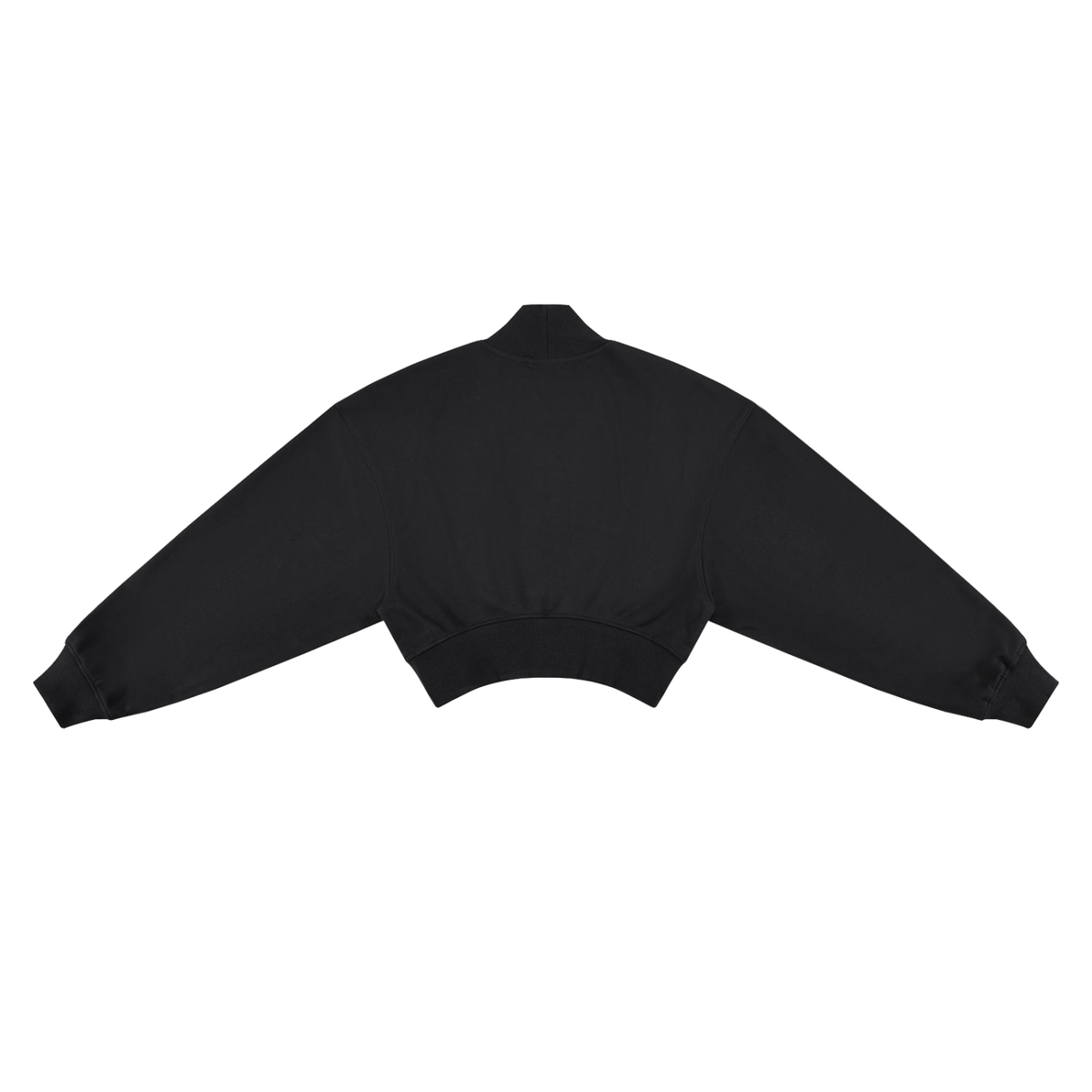 Crop Mock Neck Sweatshirt