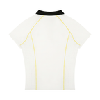 Polo ajusté à fermeture éclair quart-zip