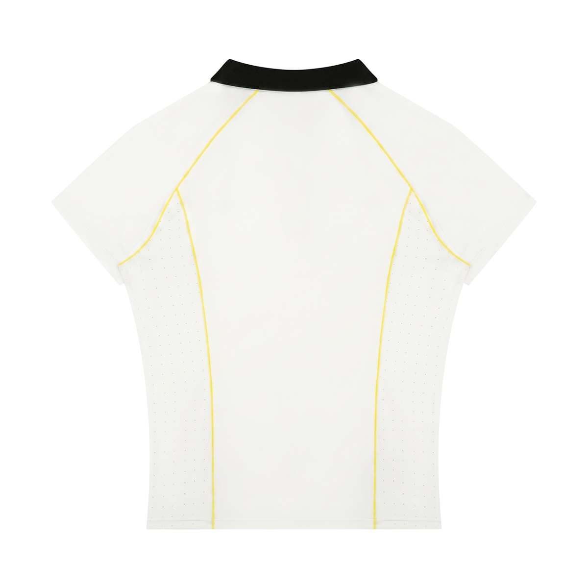 Polo ajusté à fermeture éclair quart-zip