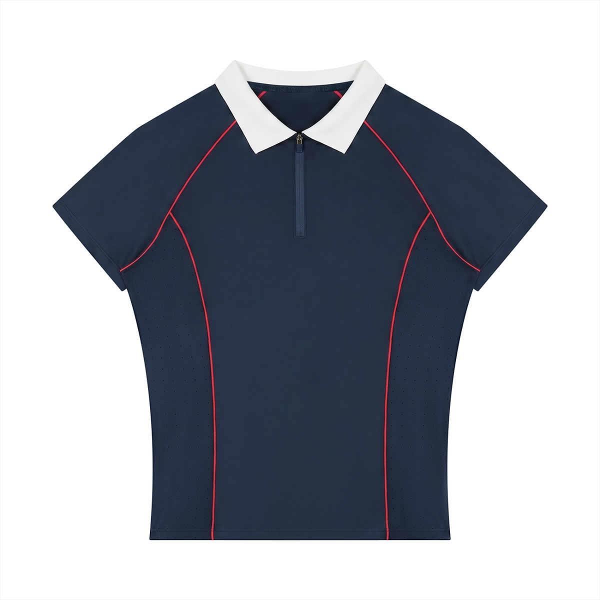 Slim Fit Quarter-Zip Polo Shirt