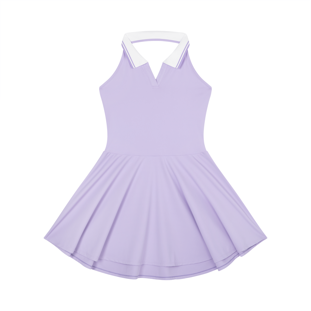 Collared Halter A-Line Tennis Dress