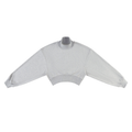 Crop Mock Neck Sweatshirt
