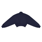 Crop Mock Neck Sweatshirt