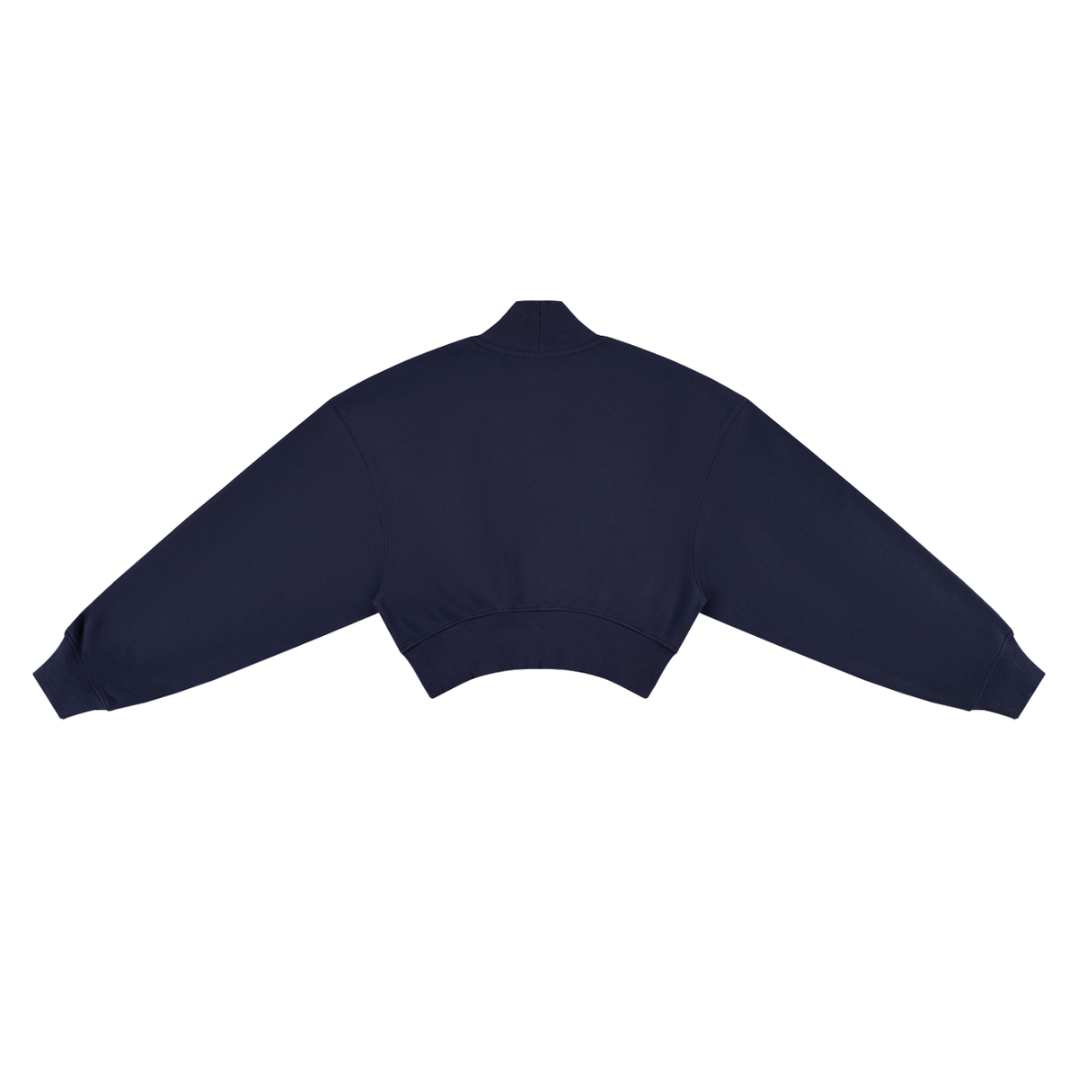 Crop Mock Neck Sweatshirt