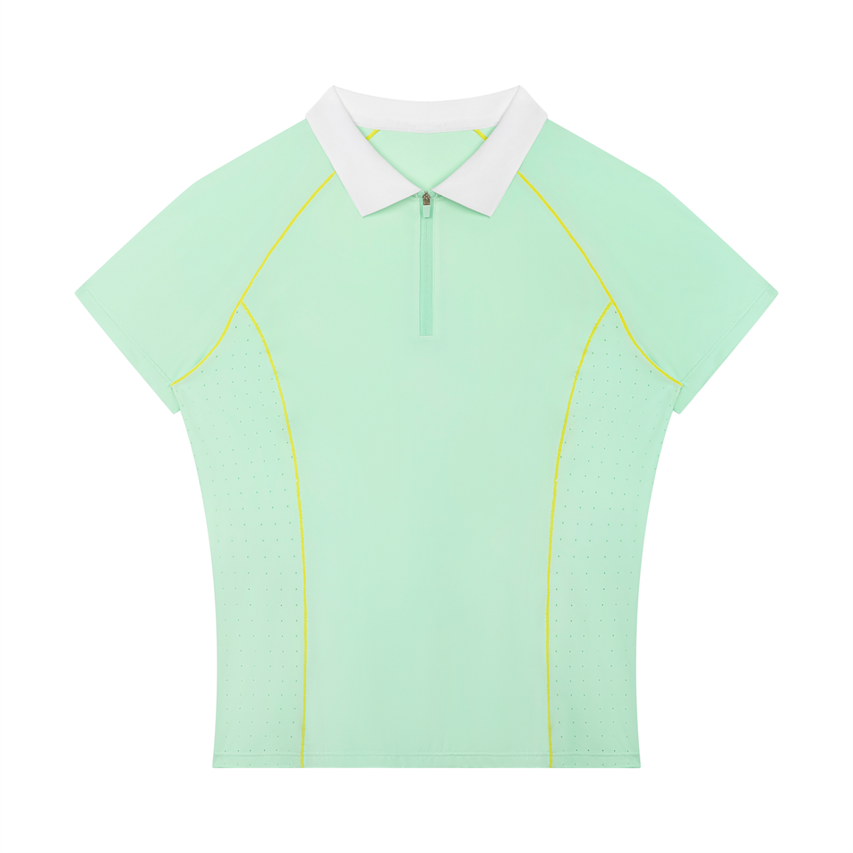 Slim Fit Quarter-Zip Polo Shirt