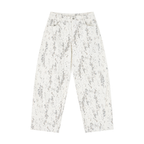 Splatter Barrel Leg Jeans