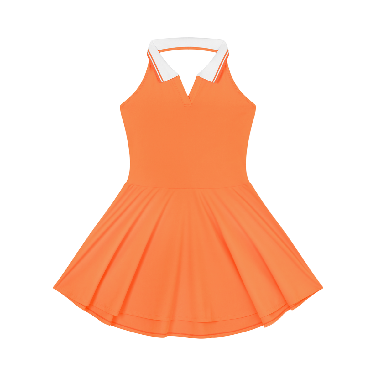 Collared Halter A-Line Tennis Dress