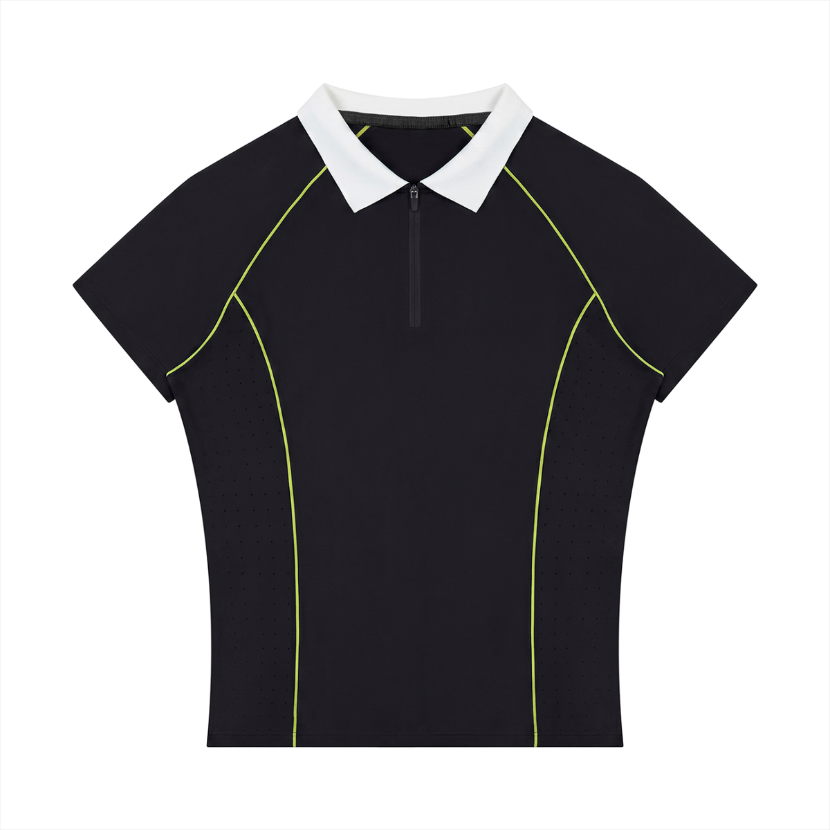Slim Fit Quarter-Zip Polo Shirt