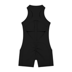 Quarter-Zip Yoga Romper