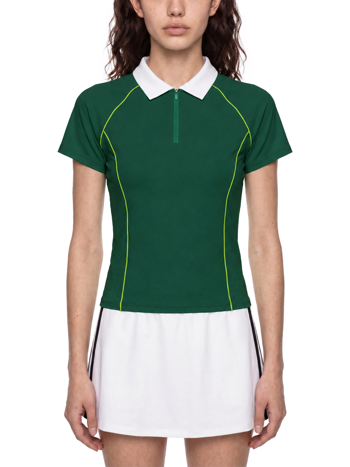 Slim Fit Quarter-Zip Polo Shirt