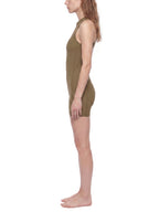 Quarter-Zip Yoga Romper
