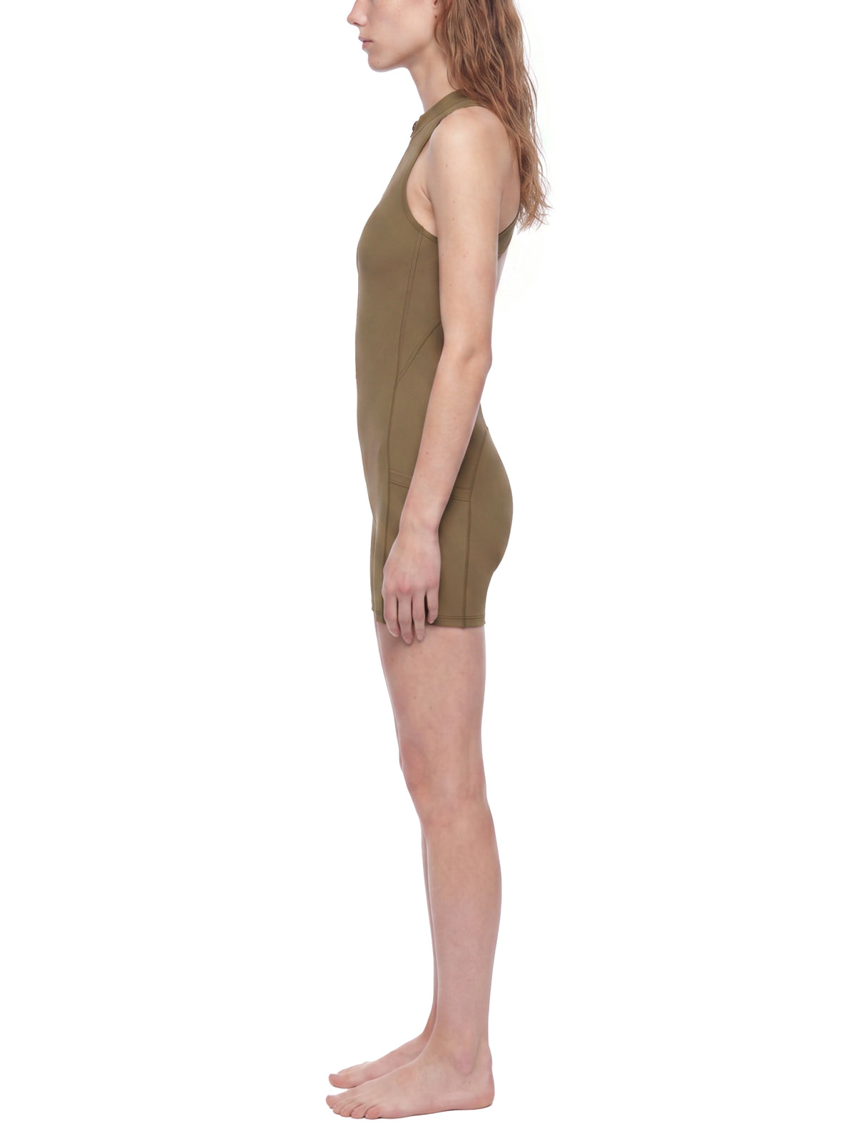 Quarter-Zip Yoga Romper