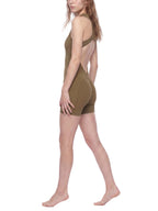 Quarter-Zip Yoga Romper