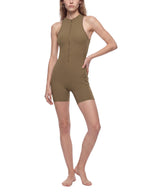 Quarter-Zip Yoga Romper