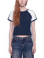 Slim Raglan Color Block T-Shirt