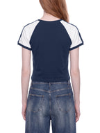 Slim Raglan Color Block T-Shirt