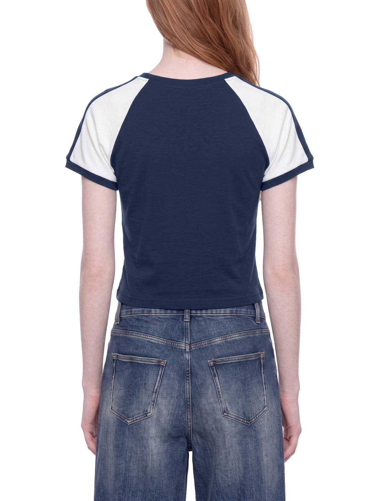 Slim Raglan Color Block T-Shirt