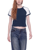 Slim Raglan Color Block T-Shirt