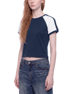 Slim Raglan Color Block T-Shirt